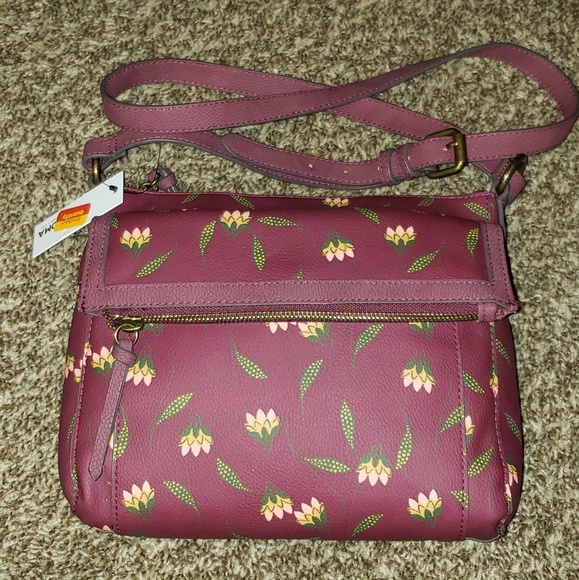 Sonoma Handbags - SONOMA CROSSBODY BAG FLORAL BURGANDY COLOR
